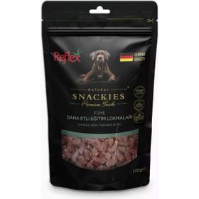 Reflex 170 gr Snackies Füme Dana Et Eğitim Lokma Kurutulmuş Et Köpek Ödülü