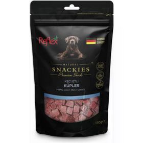 Reflex 170 gr Snackies Keçi Et Küpleri Kurutulmuş Et Köpek Ödülü
