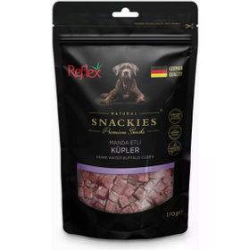 Reflex 170 gr Snackies Manda Etli Küp Kurutulmuş Et Köpek Ödülü