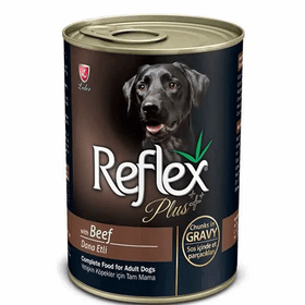 Reflex 24x400 gr Plus Biftekli Köpek Konservesi