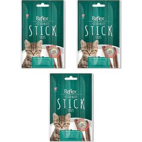 Reflex 3x15 gr Hindili Çubuk Yavru Kedi Ödülü