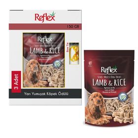 Reflex 3x150 gr Kuzulu ve Pirinçli Yarı Yumuşak Köpek Ödül Maması