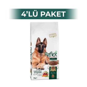 Reflex 3x4 kg Kuzulu Etli ve Sebzeli Yetişkin Kuru Köpek Maması