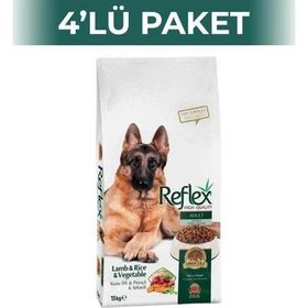 Reflex 3x4 kg Kuzulu Etli ve Sebzeli Yetişkin Kuru Köpek Maması