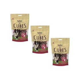 Reflex 3x80 gr Kurutulmuş Beef Cube Biftek Küp Köpek Ödül Maması