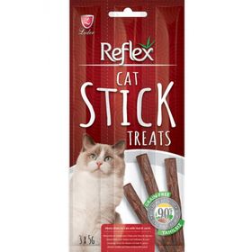 Reflex 5 gr 3 Cat Stick Biftek ve Kuzu Etli Tahılsız Kedi Ödül Çubukları