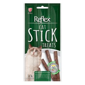 Reflex 5 gr 3'lü Av Hayvanlı ve Kaz Etli Stick Kedi Ödül Çubuğu