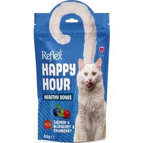 Reflex 60 gr Happy Hour Sağlıklı Kemikler Somon Kızılcık Yabanmersini Kedi Ödül