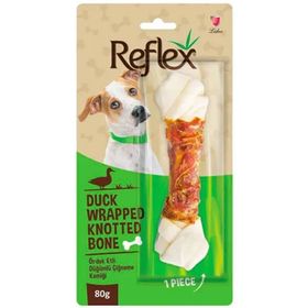 Reflex 80 gr Ördek Etli Düğümlü Kemik Köpek Ödülü