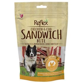 Reflex 80 gr Tavuk Etli Morina Balıklı Sandwich Köpek Ödülü