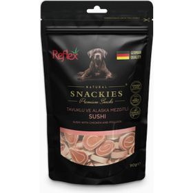 Reflex 90 gr Snackies Tavuklu Alaska Mezgitli Kurutulmus Et Köpek Ödülü