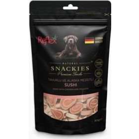 Reflex 90 gr Snackies Tavuklu Alaska Mezgitli Kurutulmus Et Köpek Ödülü