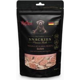 Reflex 90 gr Snackies Tavuklu Alaska Mezgitli Kurutulmus Et Köpek Ödülü