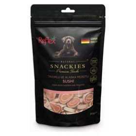 Reflex 90 gr Snackies Tavuklu ve Balıklı Sushi Köpek Ödülü