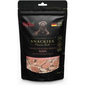 Reflex 90 gr Snackies Tavuklu ve Balıklı Sushi Köpek Ödülü