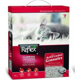 Reflex Aktif Karbon Granüllü Topaklanan Bentonit 10 lt Kedi Kumu