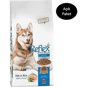 Reflex Balıklı ve Pirinçli Yetişkin 1 kg Açık Köpek Maması