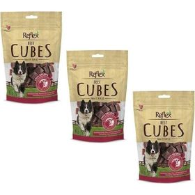 Reflex Beef Cubes Dana Eti Küpleri 3x80 gr Köpek Ödülü