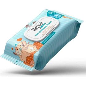 Reflex Care Alaçatı Ice Kokulu 50'li Kedi ve Köpekler için Çok Amaçlı Hijyenik Temizleme Mendili