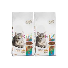 Reflex Cat Multi Colour Tavuklu Renkli Taneli 2x15 kg Yetişkin Kedi Maması