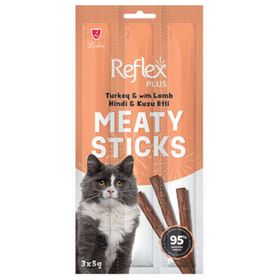 Reflex Cat Stick Hindi ve Kuzu Etli Tahılsız 3 Stick x 5 gr Kedi Ödül Çubukları