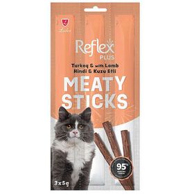 Reflex Cat Stick Hindi ve Kuzu Etli Tahılsız 3 Stick x 5 gr Kedi Ödül Çubukları