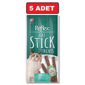 Reflex Cat Stick Kuzu Etli 3x5 gr 5 Adet Kedi Çubuk Ödül Maması