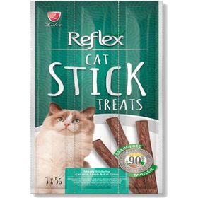 Reflex Cat Stick Kuzu Etli Tahılsız 3x5 gr 3 Paket Kedi Ödül Çubuğu