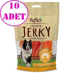 Reflex Chicken Jerky 10x80 gr Köpek Ödül Maması