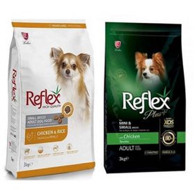 Reflex Dog Mini Small Chicken Tavuk Etli + Reflex Plus Dog Mini Small Adult Küçük Irk 2x3 kg Yetişkin Köpek Maması
