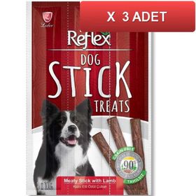 Reflex Dog Stick Treats Kuzu Etli Çubuk 3x3x11 gr Köpek Ödül Maması