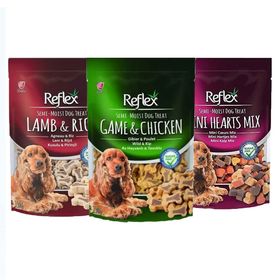 Reflex Game & Chicken 150 gr + Lamb & Rice 150 gr + Mini Hearts Mix 150 gr Köpek Ödül Maması