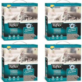 Reflex Granül Aktif Karbonlu İnce Topaklaşan Bentonit 4x6 lt Kedi Kumu