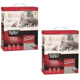 Reflex Granül Aktif Karbonlu Topaklanan 2x6 lt Kedi Kumu