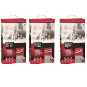 Reflex Granül Aktif Karbonlu Topaklanan 3x6 lt Kedi Kumu