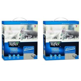 Reflex Hassas Kediler İçin Parfümsüz Topaklanan 2x10 lt Kedi Kumu