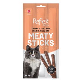 Reflex Hindi Kuzu Etli 3x5 gr Çubuk Yetişkin Kedi Ödülü