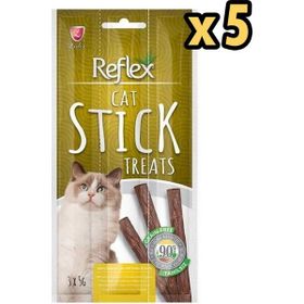 Reflex Hindili ve Kuzulu 5'li 3x5 gr Kedi Ödül Çubuğu