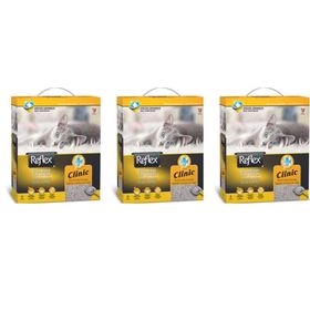Reflex İnce Taneli Topaklanan Klinik 3x6 lt Kedi Kumu