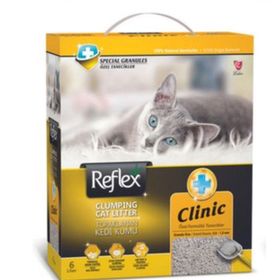Reflex İnce Taneli Topaklanan Klinik 3x6 lt Kedi Kumu