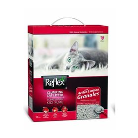 Reflex Kırmızı 10 lt Granül Aktif Karbonlu Topaklanan Kedi Kumu