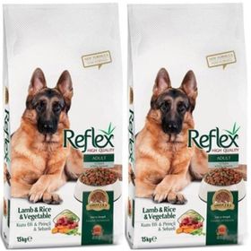 Reflex Kuzu Etli Pirinçli Sebzeli Yetişkin 2x15 kg Köpek Maması