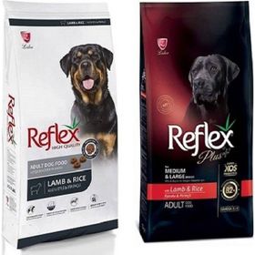Reflex Kuzu Etli Yetişkin Köpek Maması + Reflex Plus Kuzu Etli 2x3 kg Yetişkin Köpek Maması