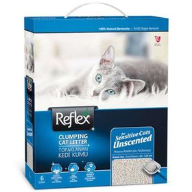 Reflex Mavi Sensitive Kokusuz 6 lt Topaklanan Kedi Kumu