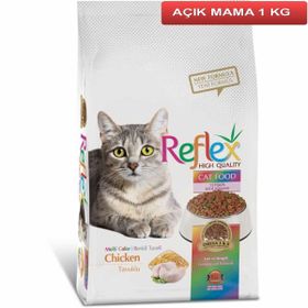 Reflex Multi Color Tavuklu Renkli 1 kg Yetişkin Açık Kedi Maması