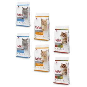 Reflex Multicolor 6 x 2 KG Tavuk Somon Karışık Yetişkin Kedi Maması