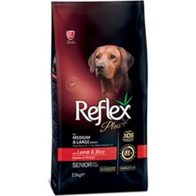 Reflex Orta ve Büyük Irk Yaşlı Köpekler İçin Kuzulu Pirinçli 15 kg Köpek Maması