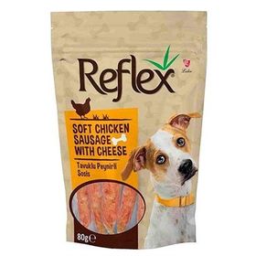 Reflex Peynirli Yumuşak Tavuk Parçaları 80 gr Köpek Ödül Maması