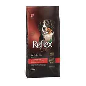 ​Reflex Plus 18 kg Premium Büyük Irk Kuzu Etli ve Pirinçli Kuru Köpek Maması