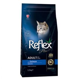 Reflex Plus 3x1,5 kg Adult Somon Balıklı Yetişkin Kedi Maması